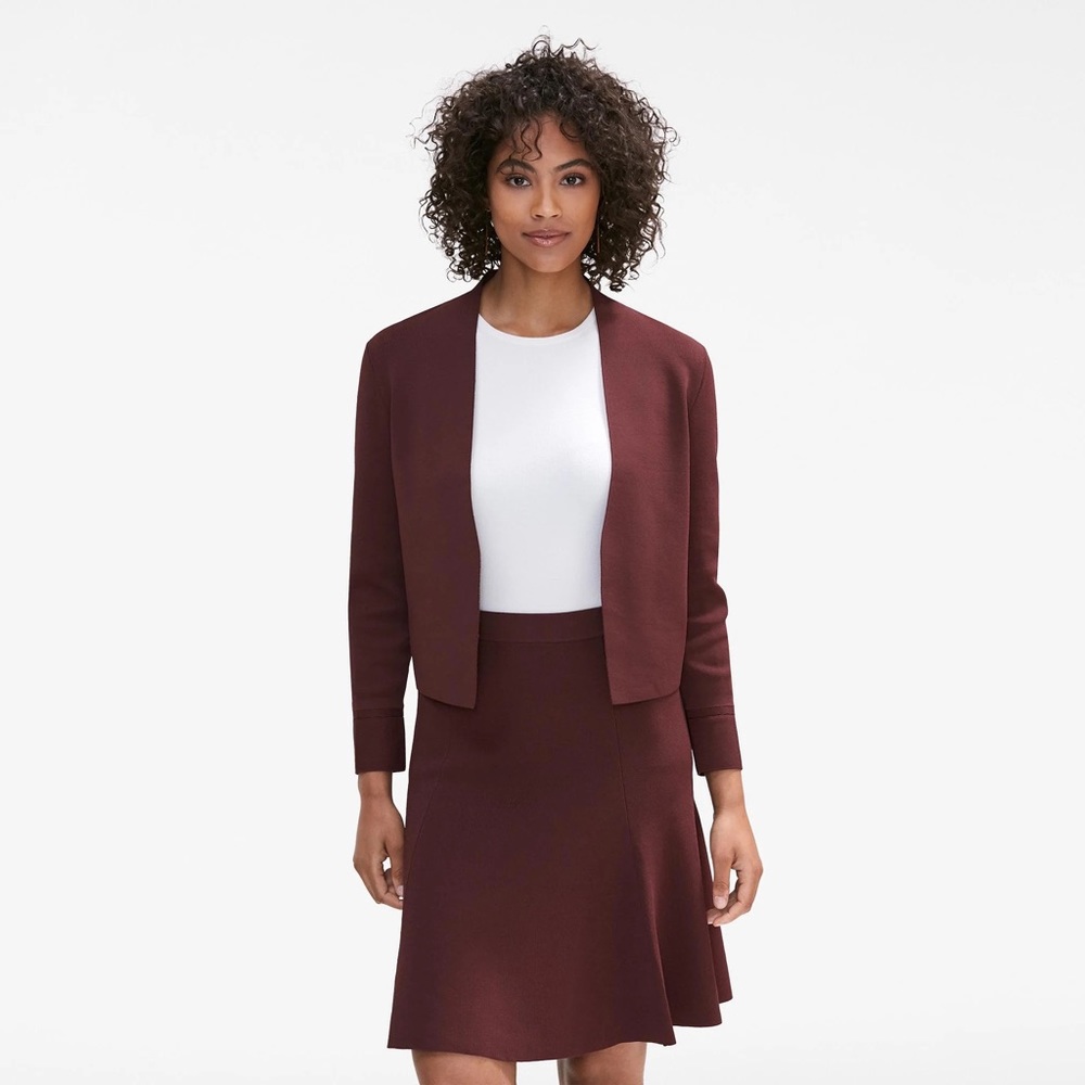 M.M.LaFleur Sant Ambroeus Jardigan in chestnut, size L